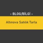 Altınova Satılık Tarla