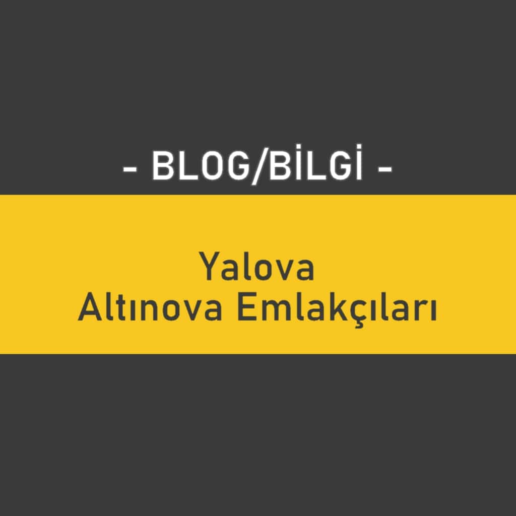 Yalova Altınova Emlakçıları